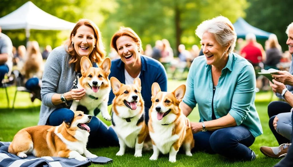Socializing at Corgi club events