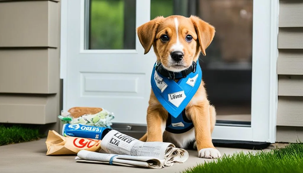 Speed up puppy potty training