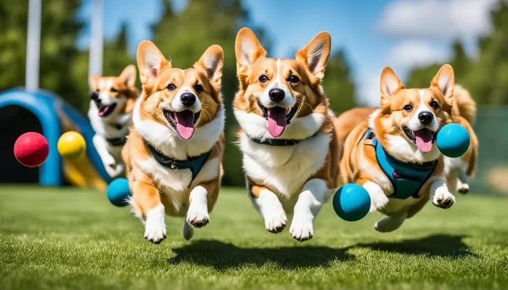 Teaching Corgis to play fetch