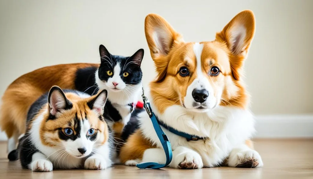 Training Corgi and Cat