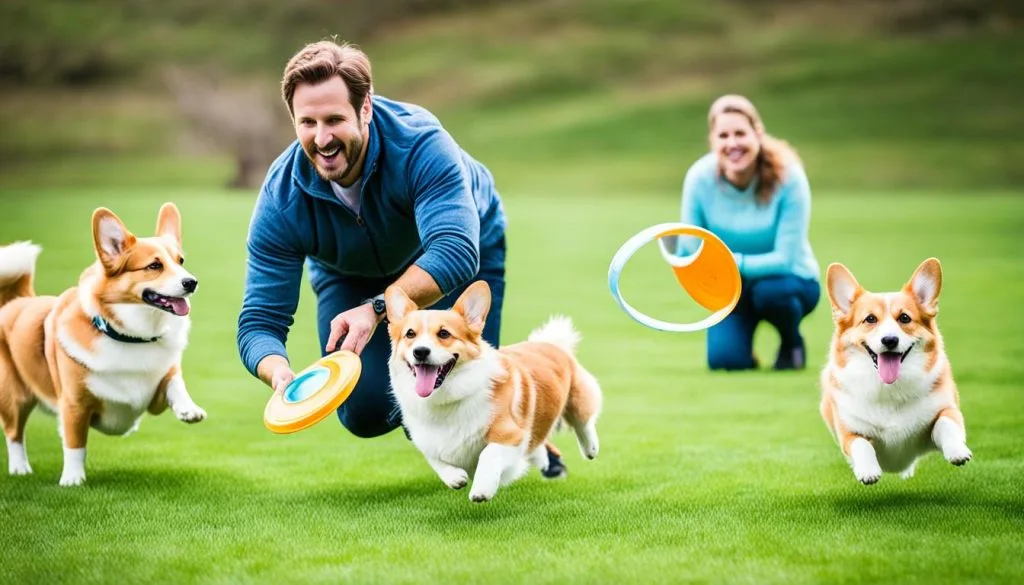 Transitional exercises for overweight Corgis
