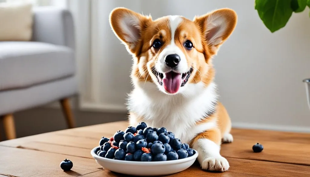 Turkey and blueberries dog food