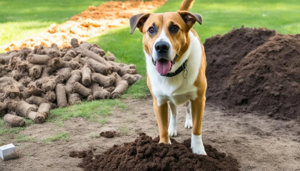 Using poop to deter digging