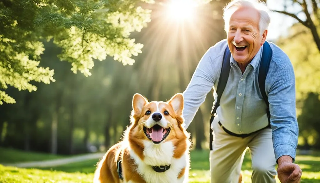 Walking a Senior Dog