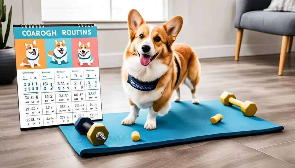 Workout plan for aging Corgis