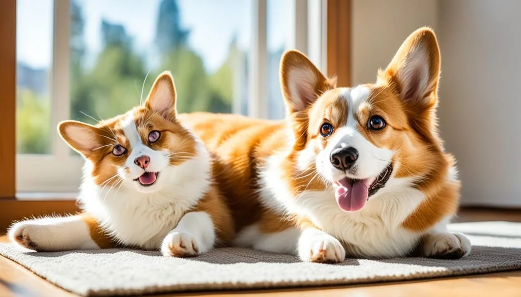 cat and corgi personalities