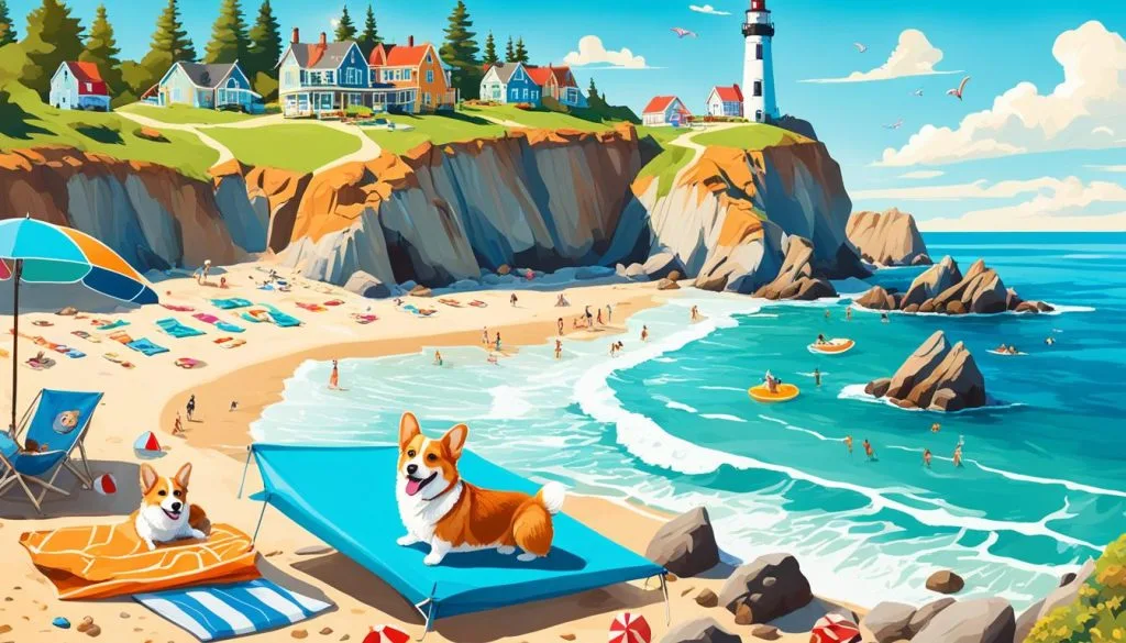 corgi beach destinations