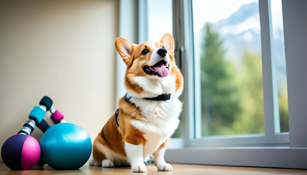 corgi exercise at home