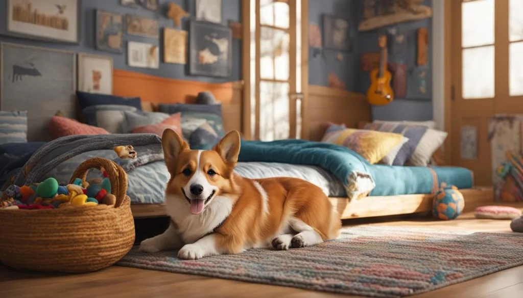 corgi sleeping arrangements