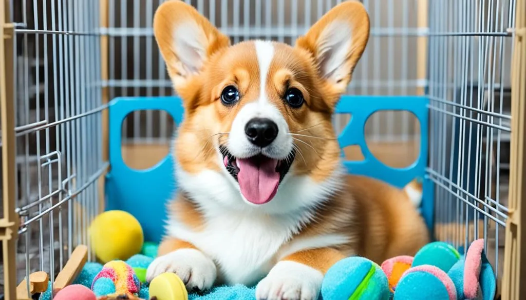 crate training for corgis
