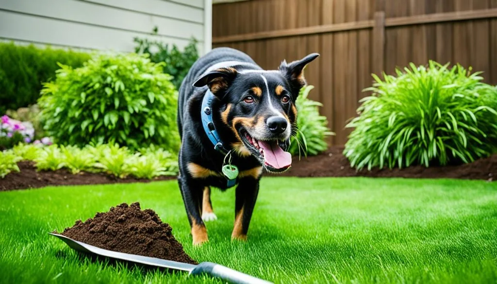 curb dog hole digging