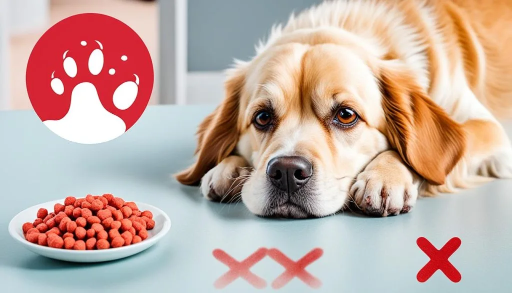 dog food allergy symptoms