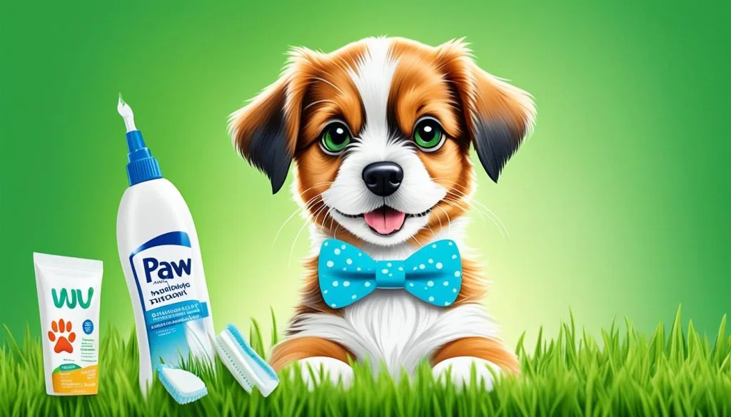 dog toothbrush and toothpaste