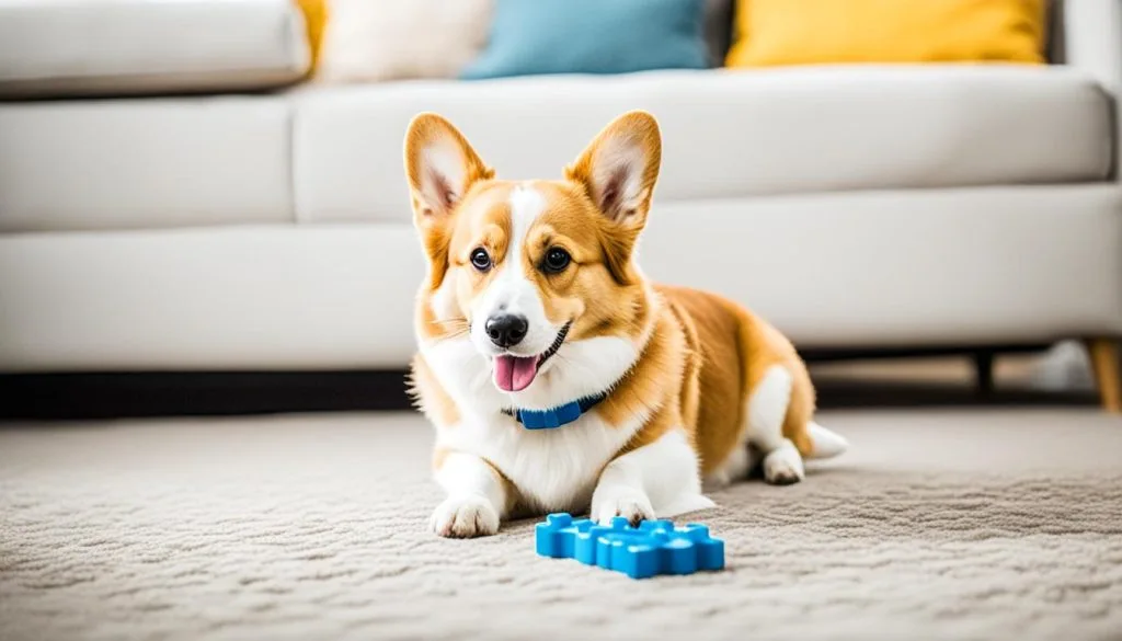 engaging activities for corgi indoors