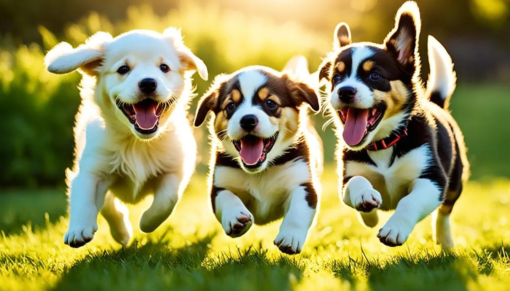 exercising growing puppies