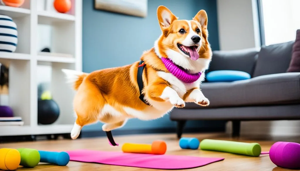 fun indoor corgi exercises