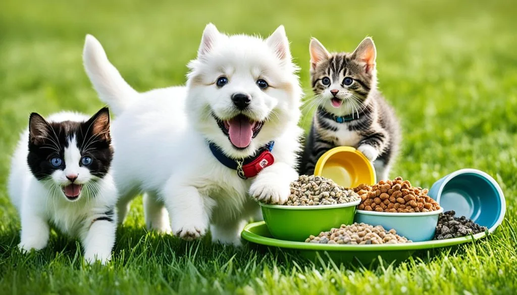healthy development of puppies and kittens
