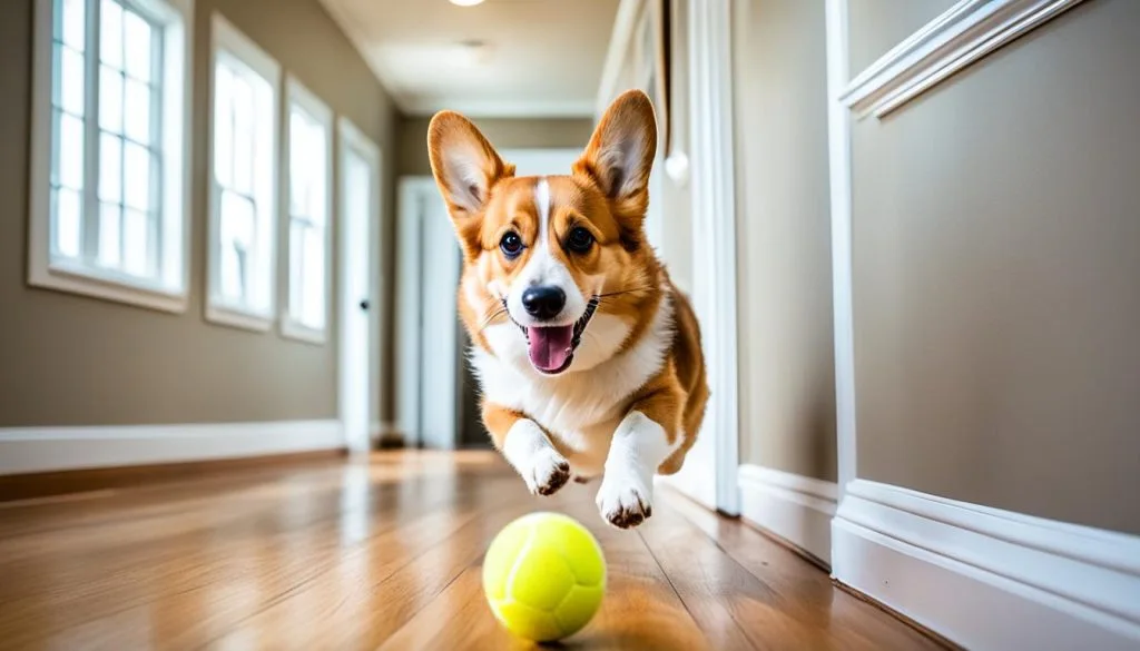 indoor fetch for corgis
