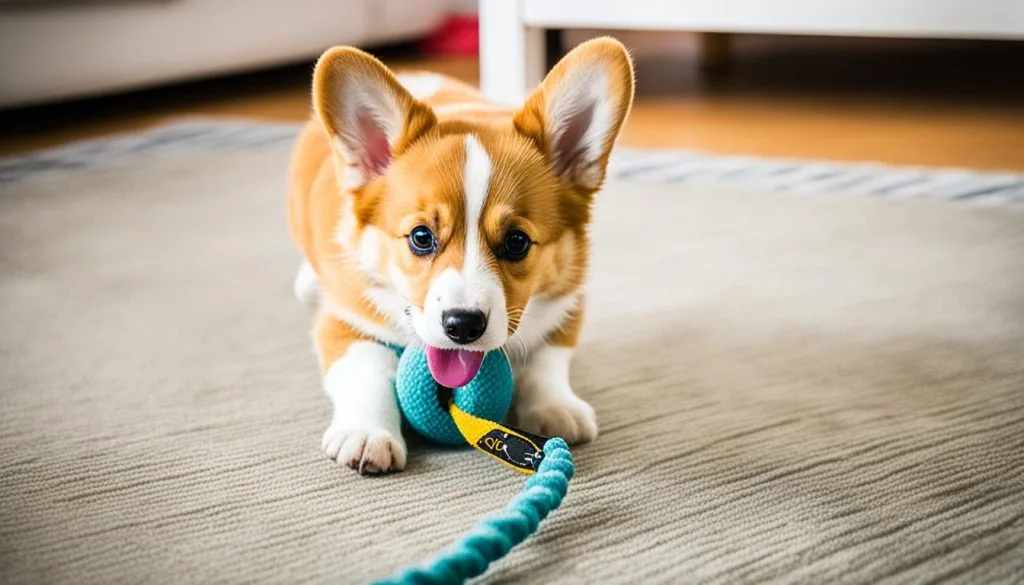indoor tug of war for corgis