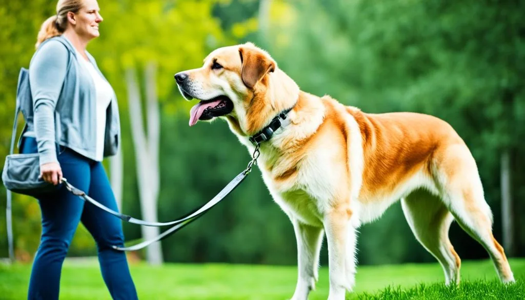 leash training for big dogs