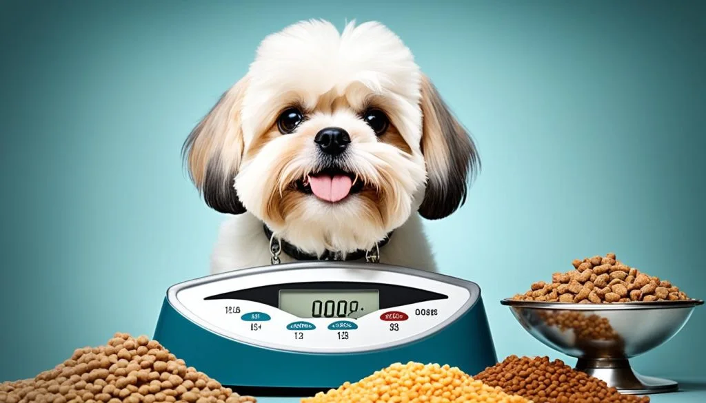 measuring food for dogs