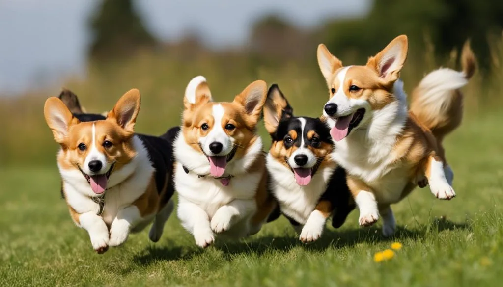 playfulness in Corgi group dynamics