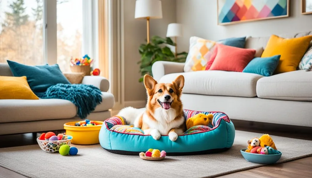 preparing home for a new corgi