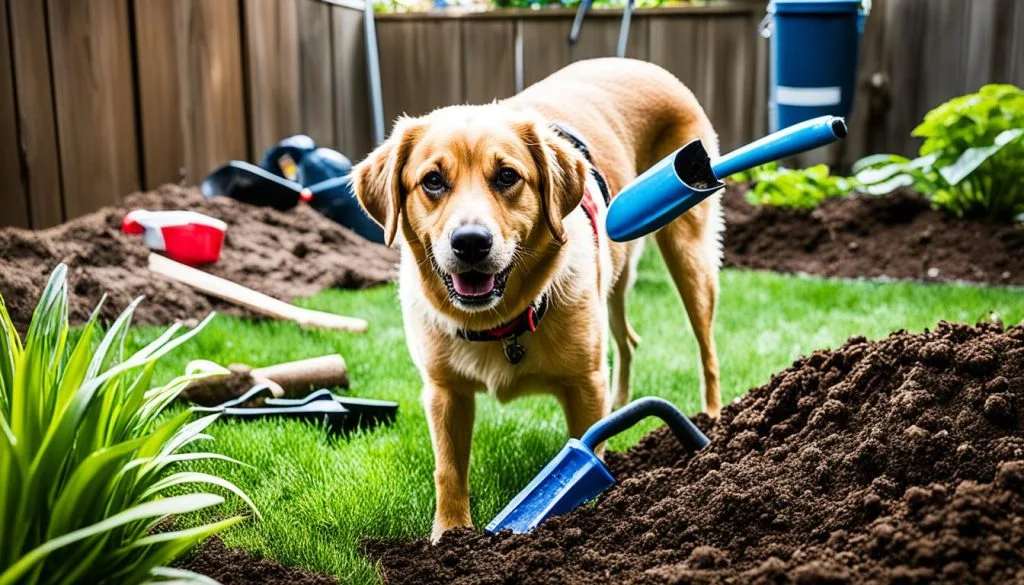 prevent dog from digging