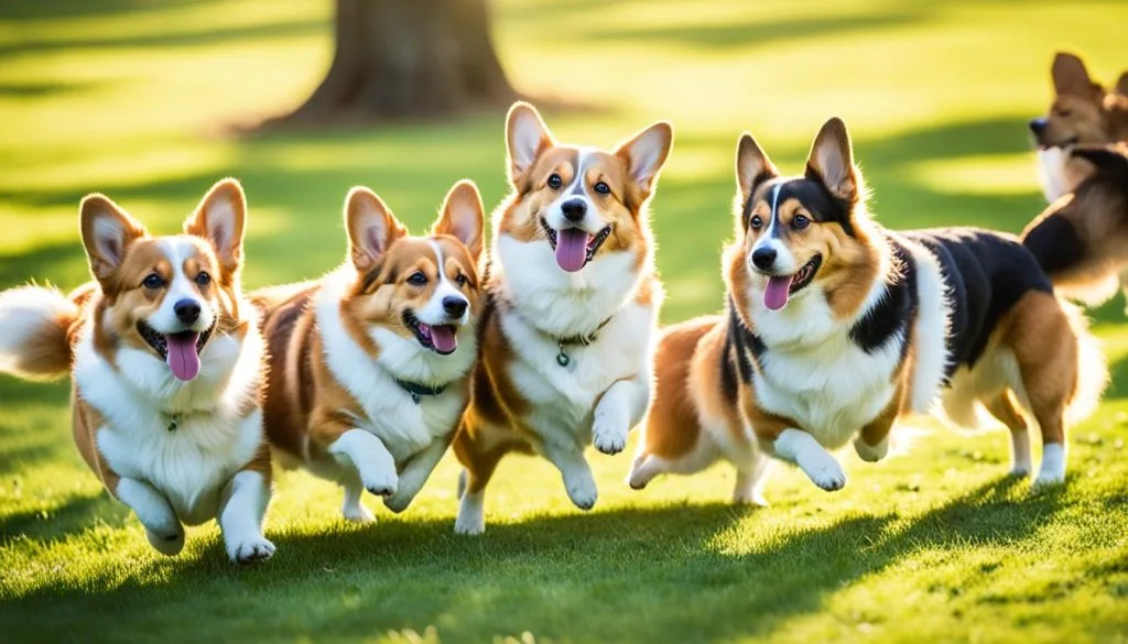 socializing Corgis at a young age