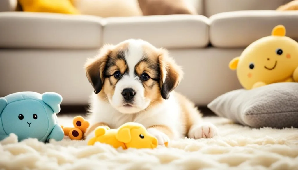 soothing a hyperactive puppy