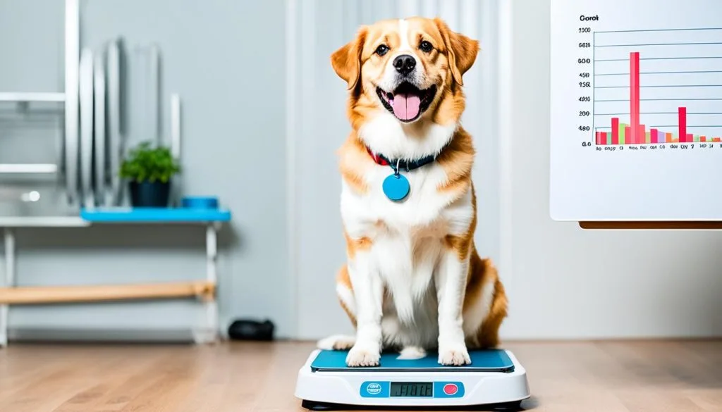 tracking dog's weight loss progress