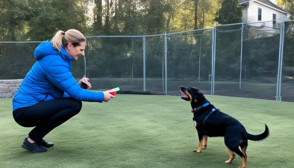 training a stubborn dog to sit and stay
