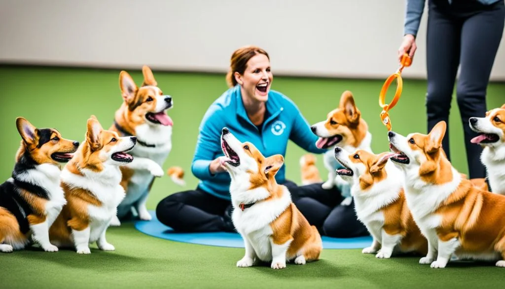 training aggressive corgis
