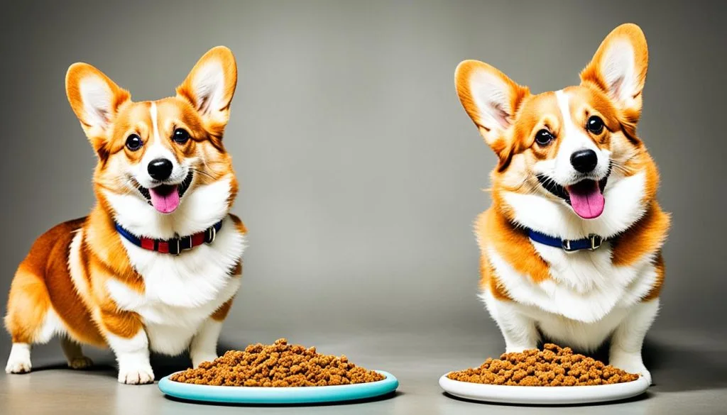 transitioning corgis to raw food diet