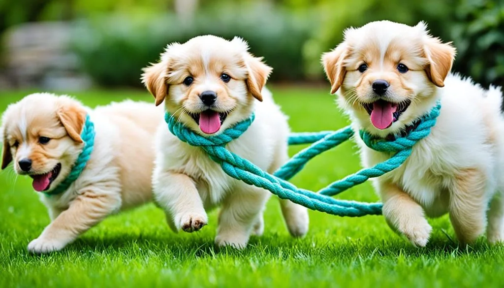 tug of war game for energetic puppies