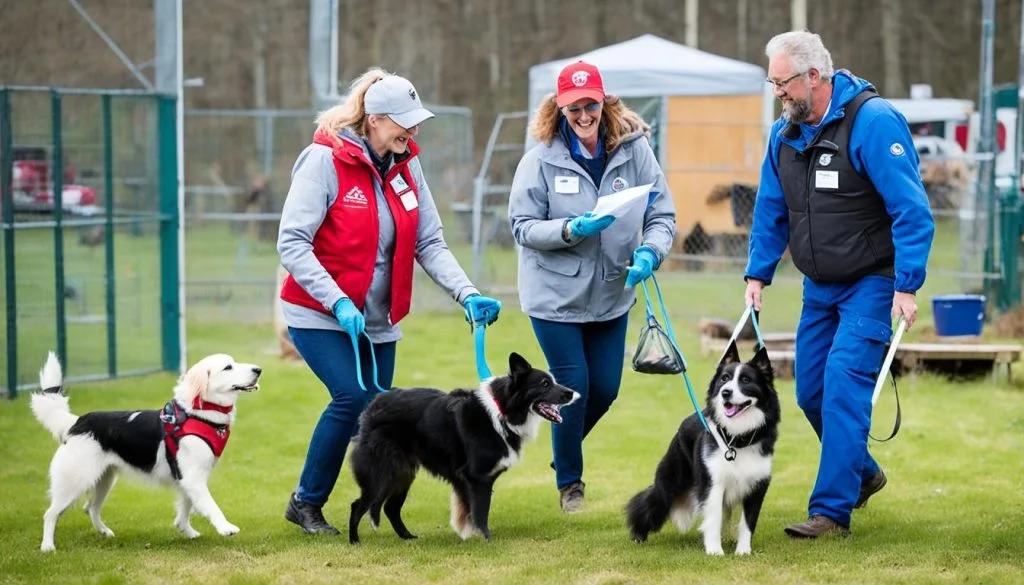 volunteer roles at a dog rescue